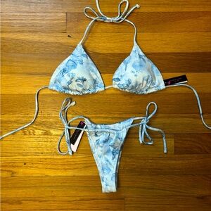 Victoria’s Secret thong string bikini top medium (small) bottom xs NWT